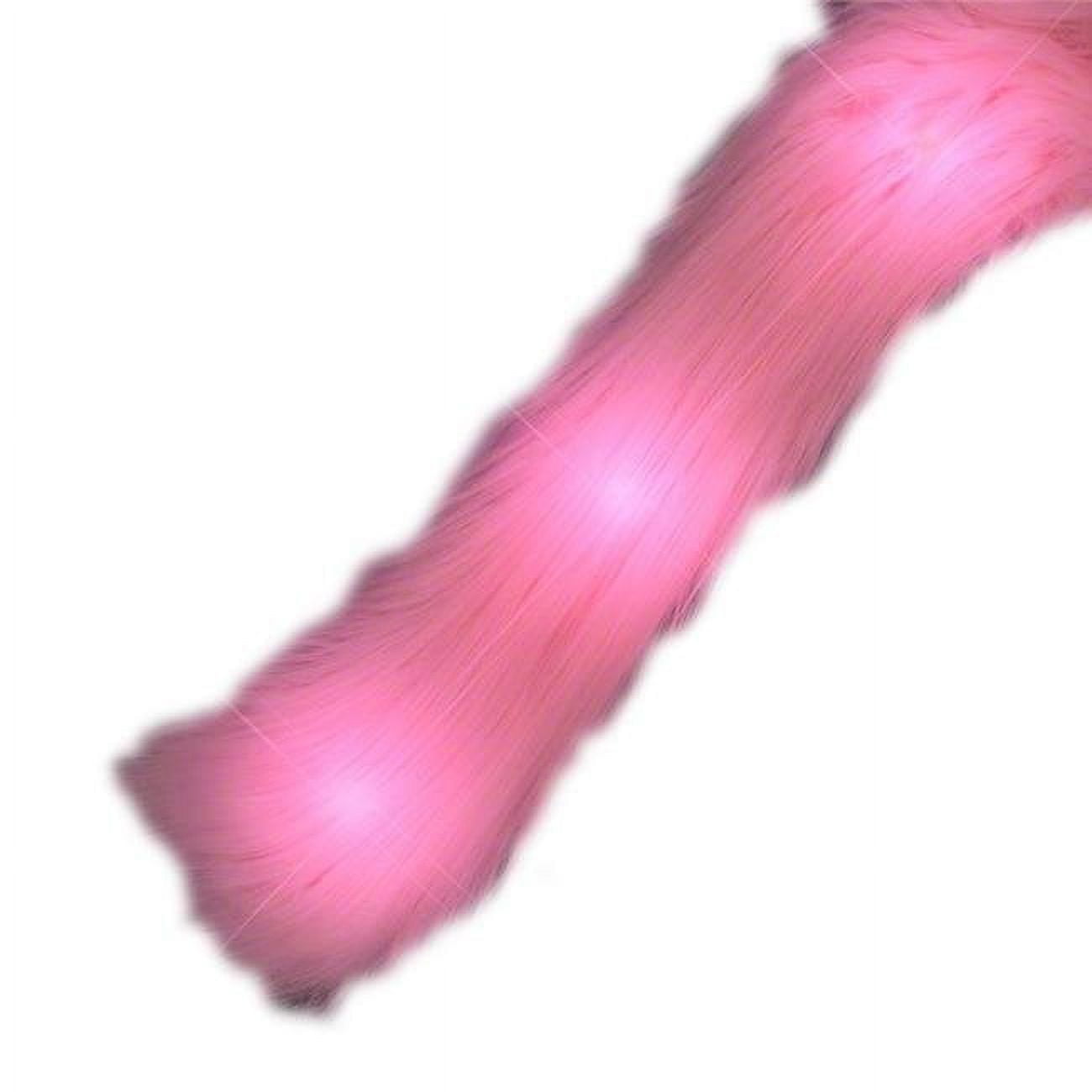 LED Faux Fur Boa, Pink