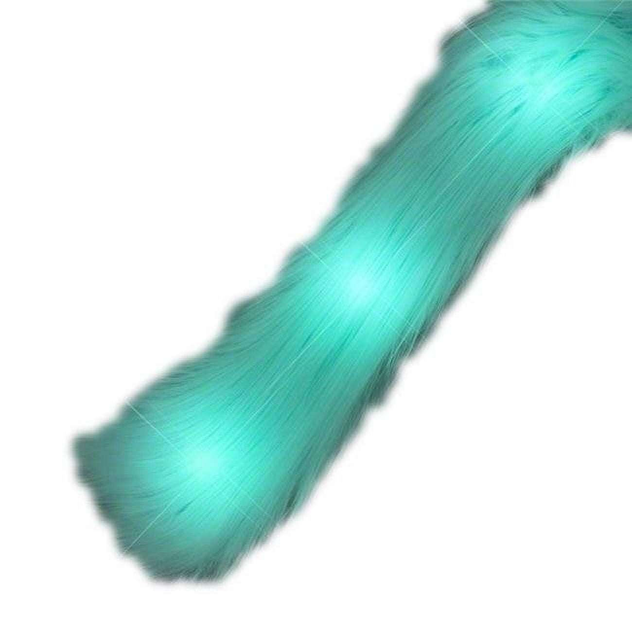 LED Faux Fur Boa, Aqua