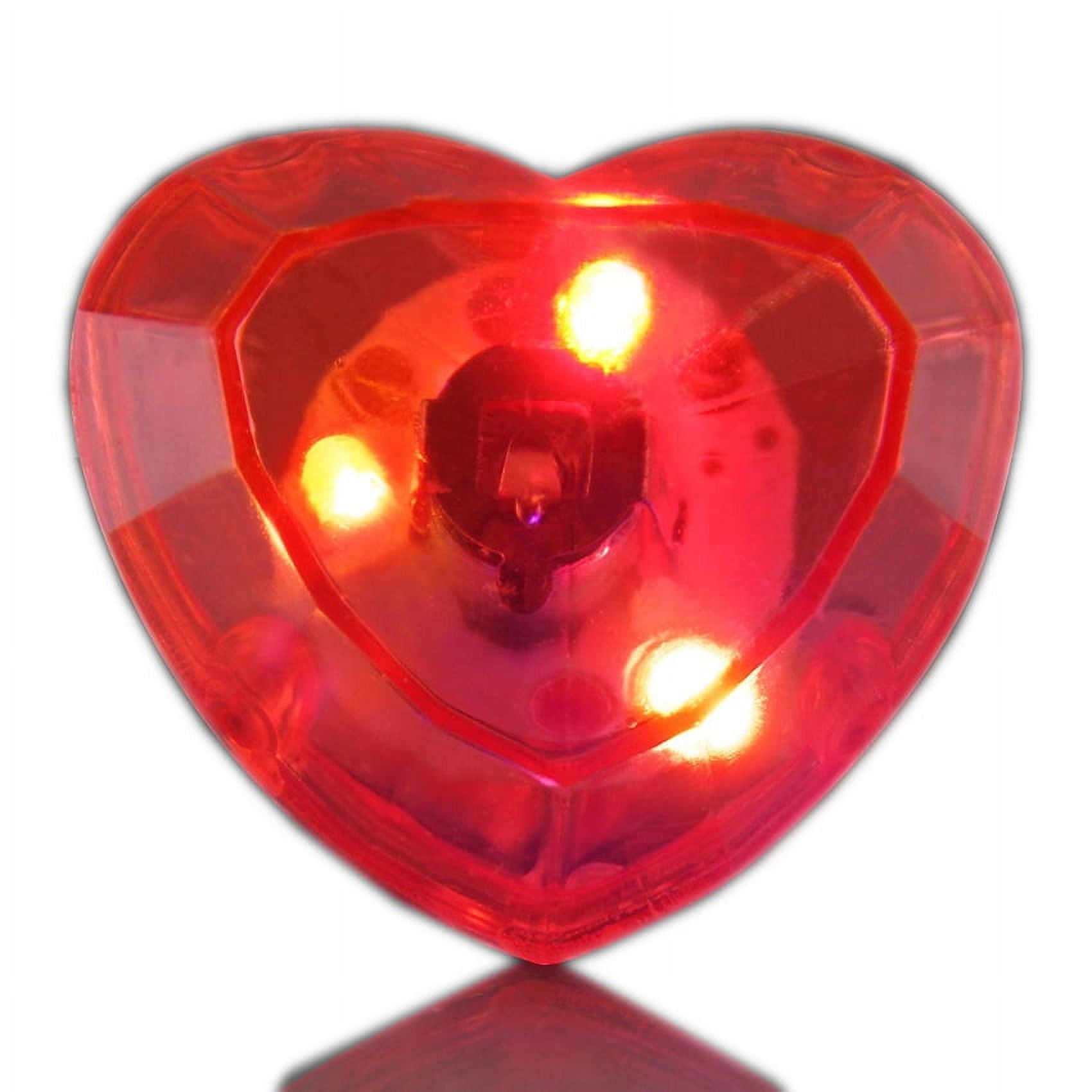 HHGRNG-RD Huge Heart Gem Rings, Red