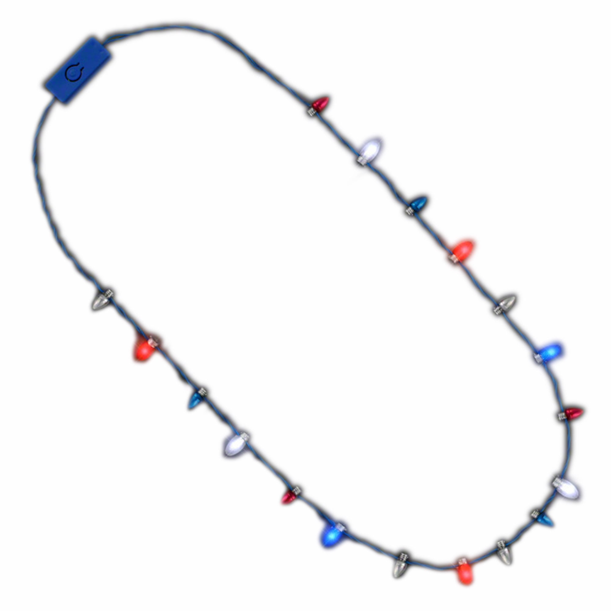 Picture of Blinkee 280000-PAT Patriotic 4th of July Mini Bulb Necklace