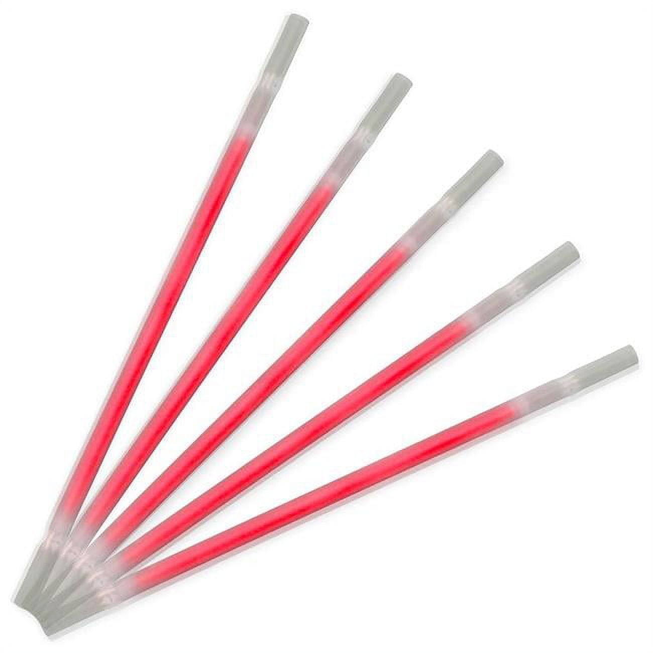 Picture of Blinkee 24 Red Glow Drinking Straws - Pack of 25