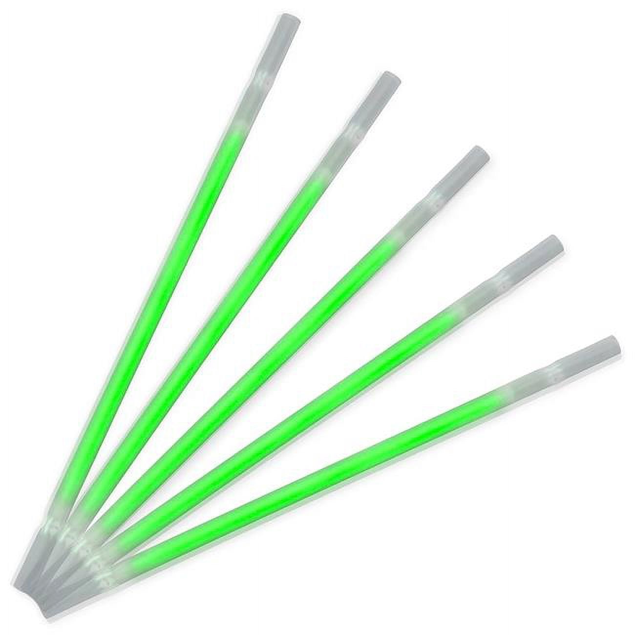 Picture of Blinkee 25 Green Glow Drinking Straws - Pack of 25