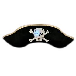 1455020 LED Pirate Hat with Flashing Skull