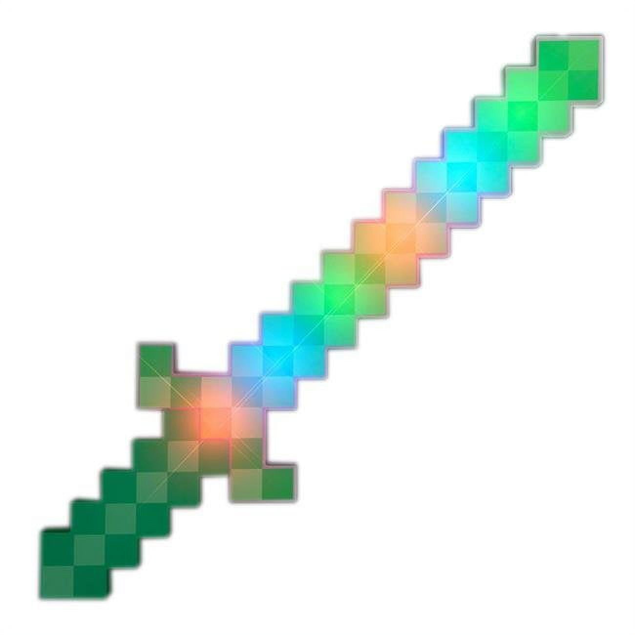 LED Pixelated Warrior Sword, Green