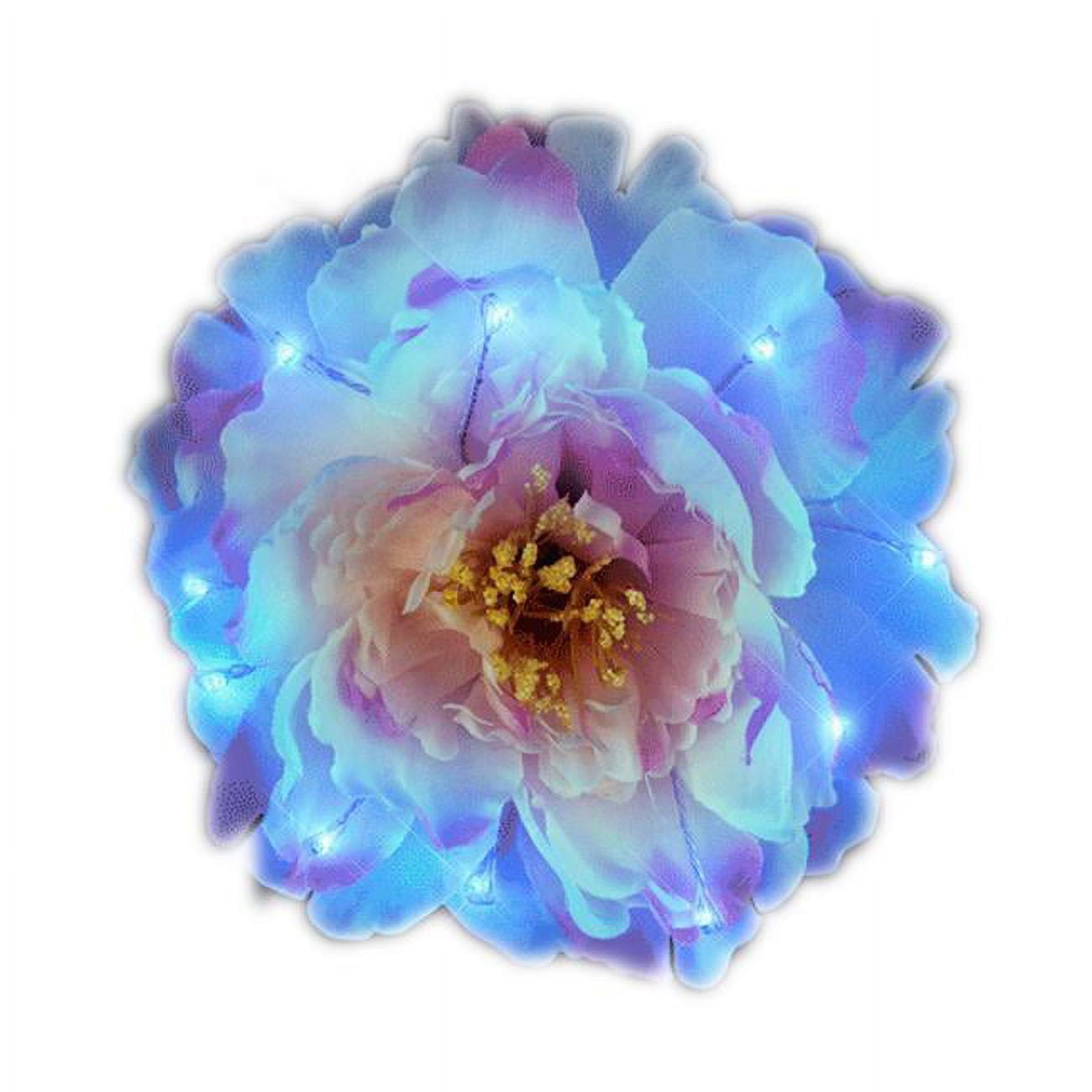 LED Flower Hair Clip - Red, Blue & Green