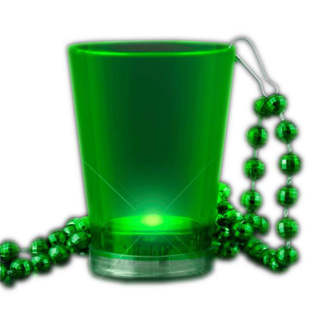 Picture of Blinkee 1290020 Light Up Shot Glass on Beaded Necklaces&#44; Green