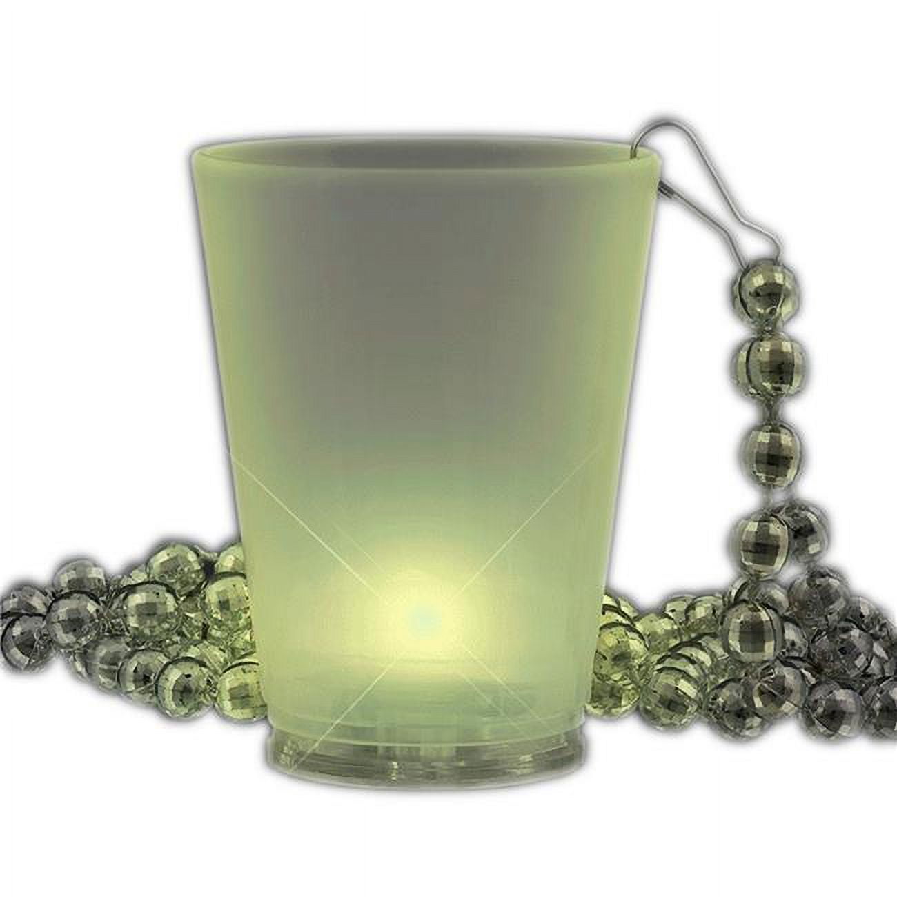 LED Beaded Shot Glass Necklaces, Multi Color