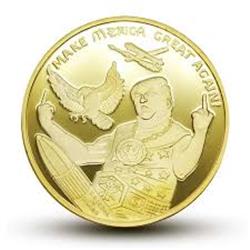Picture of Blinkee DT2020MERICA Donald Trump 2020 Merica Commemorative MAGA Coins&#44; Gold