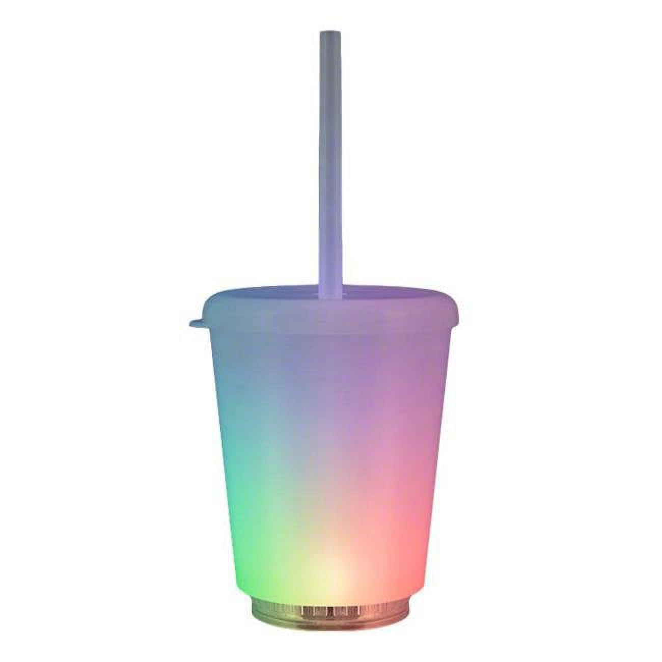 12OZMOATLS 12 oz Mini Opaque Acrylic Tumbler with Lid & Straw