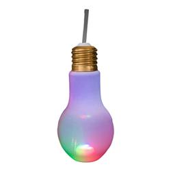 Picture of Blinkee 16OMTLBCLS 16 oz Multicolor Translucent LED Bulb Cup with Lid & Straw