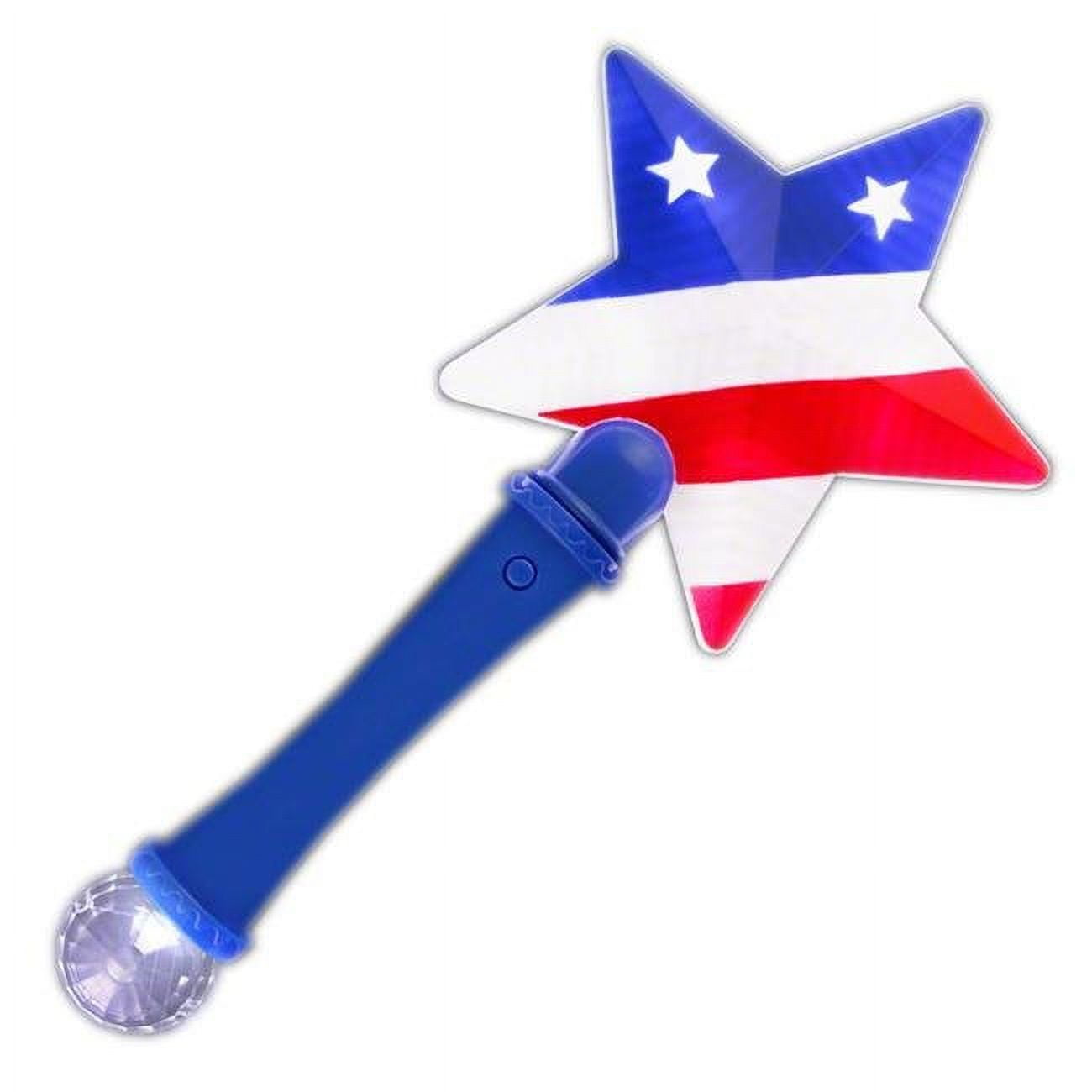 Picture of Blinkee LUPUFPWFJ Light Up Patriotic US Flag Prism Wand Fourth of July