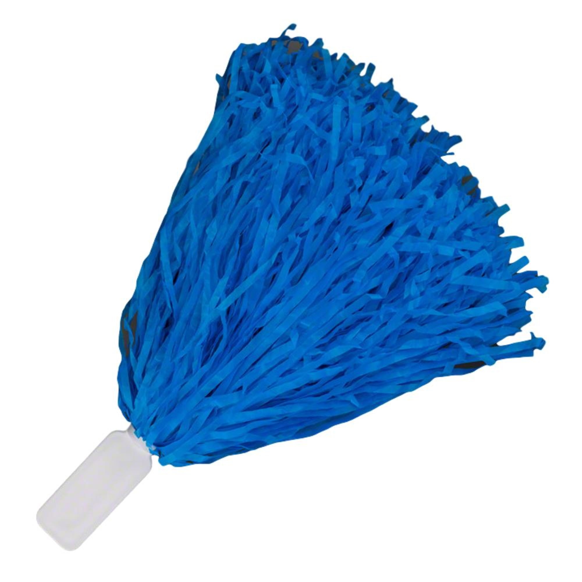 Non Light Up Short Handle Cheer Pom Poms, Blue