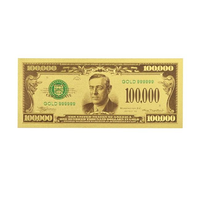 Picture of Blinkee 100KUDWWO One Hundred Thousand US Dollars 24K Gold Plated Collectible Fake Banknotes for Decoration