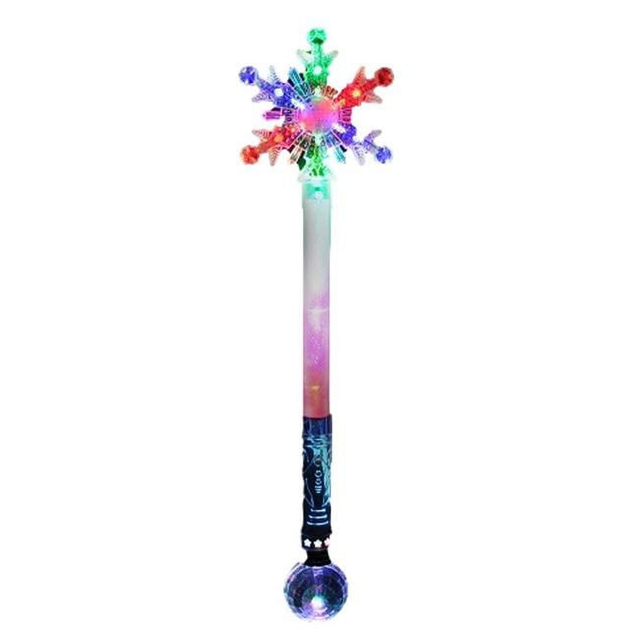 Picture of Blinkee LUSMWHPB-MLT Light Up Snowflake Multicolor Wand with Huge Prism Ball