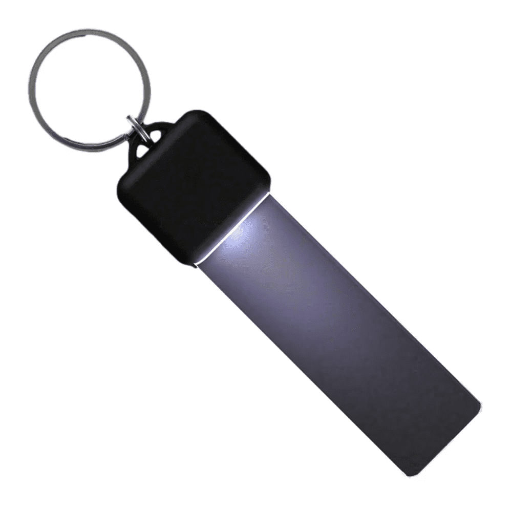 Light Up LED Keychain, White