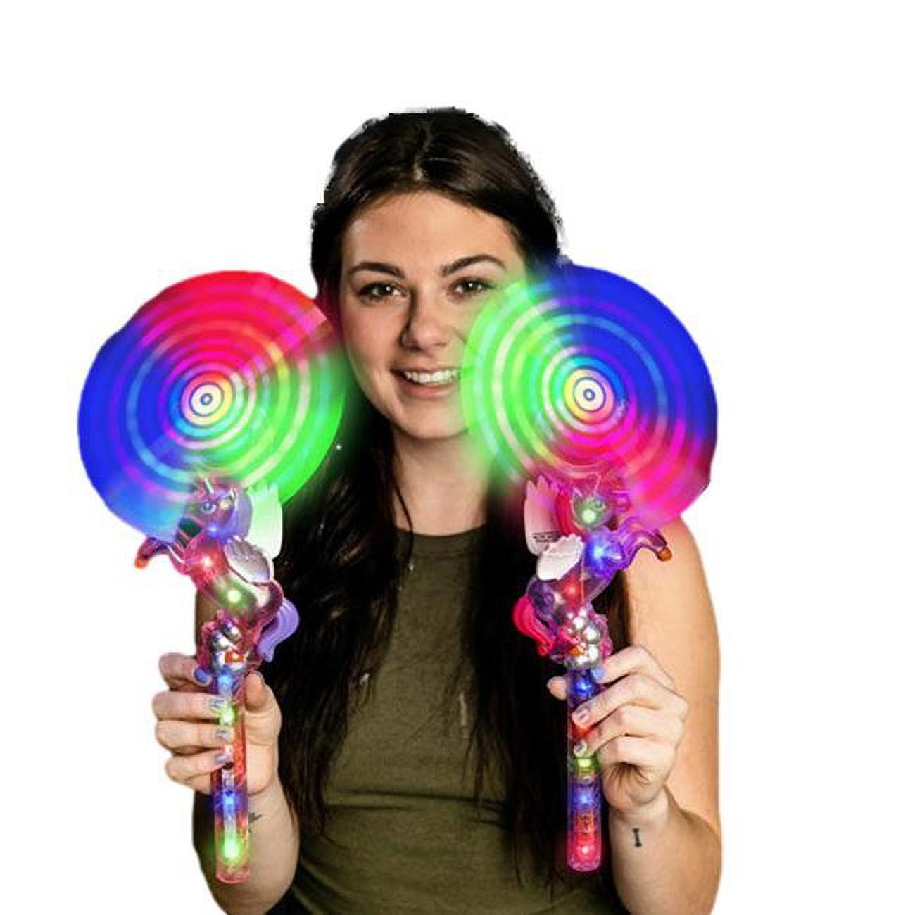 Picture of Blinkee LUUSWW-ASST Light Up Unicorn Spinning Windmill Wand&#44; Multi Color