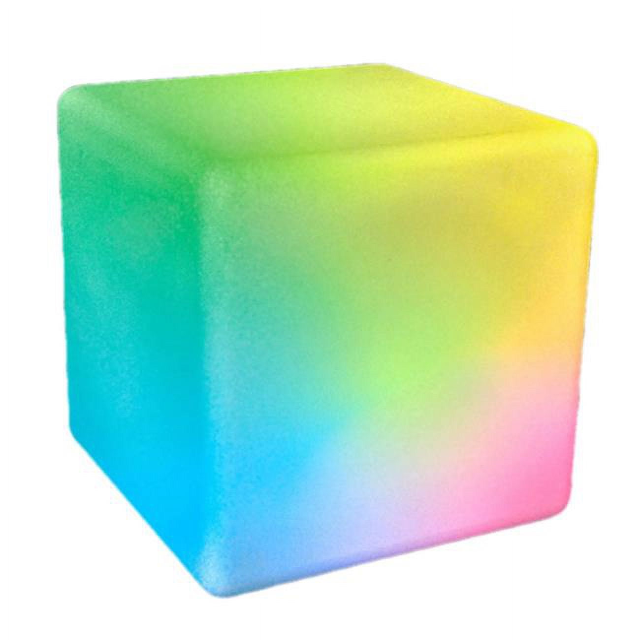 16 in. Premium LED Cube Light Chair Stool Table Furniture