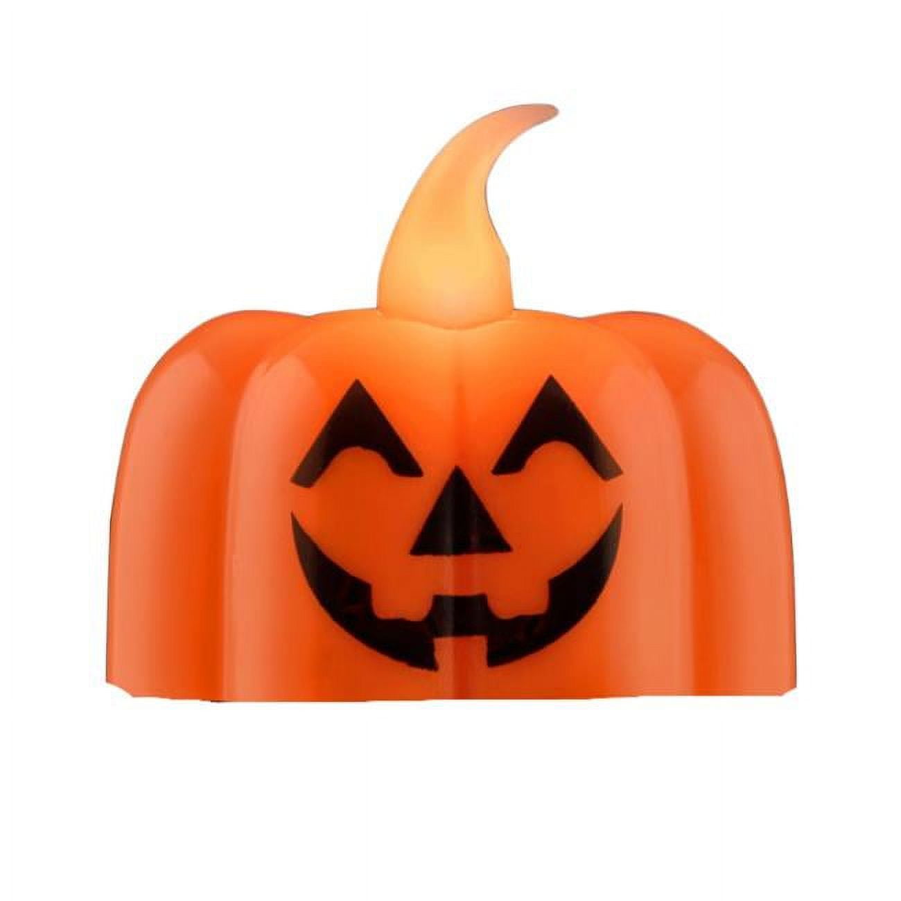 Picture of Blinkee LUPTLACH Light Up Pumpkin Tea Light Flameless Artificial Candle for Halloween