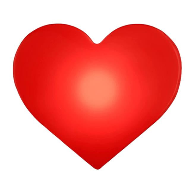 LUFHCBP-RD Light Up Flashing Heart Clip on Badge Body Light, Red