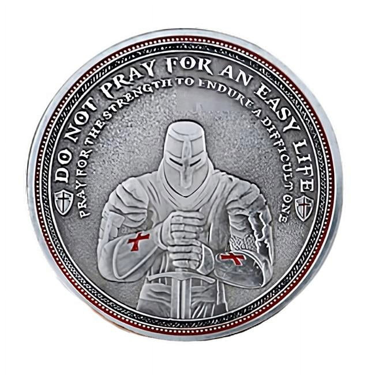 KTCSTCRC Knights Templar Crusader Shield Token Commemorative Religious Coin