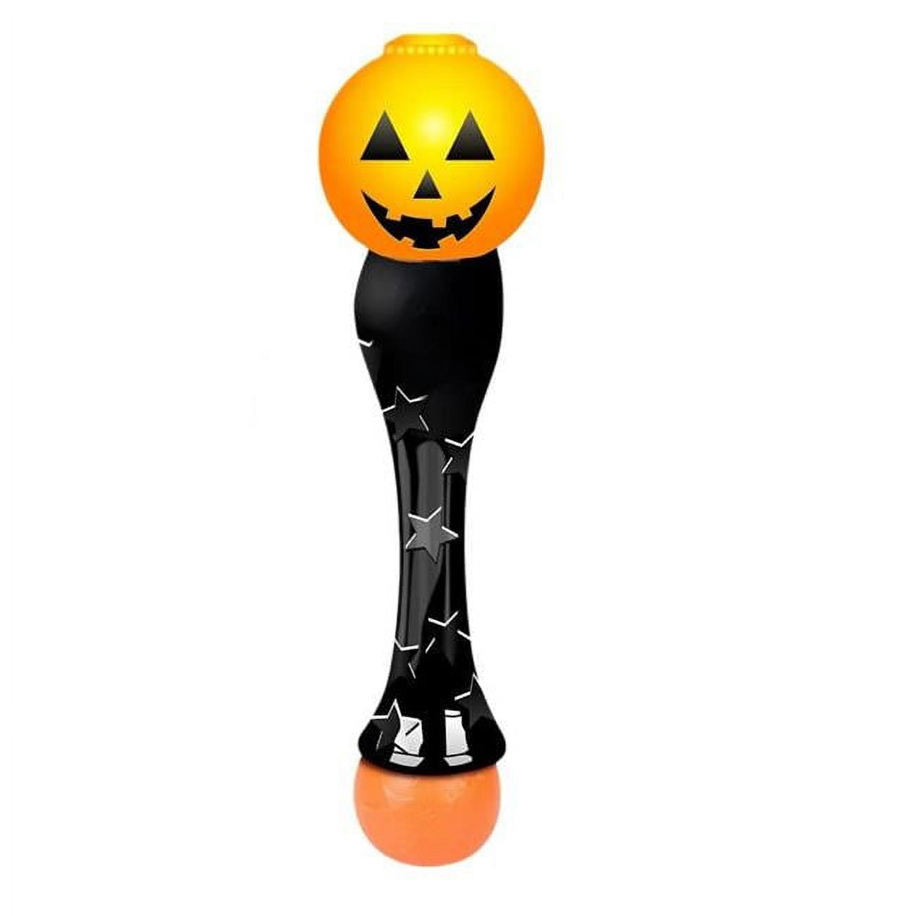 Picture of Blinkee LUJL15PBW 15 in. Light Up Jack-O-Lantern Pumpkin Bubble Wand for Halloween Bubble Solution Included