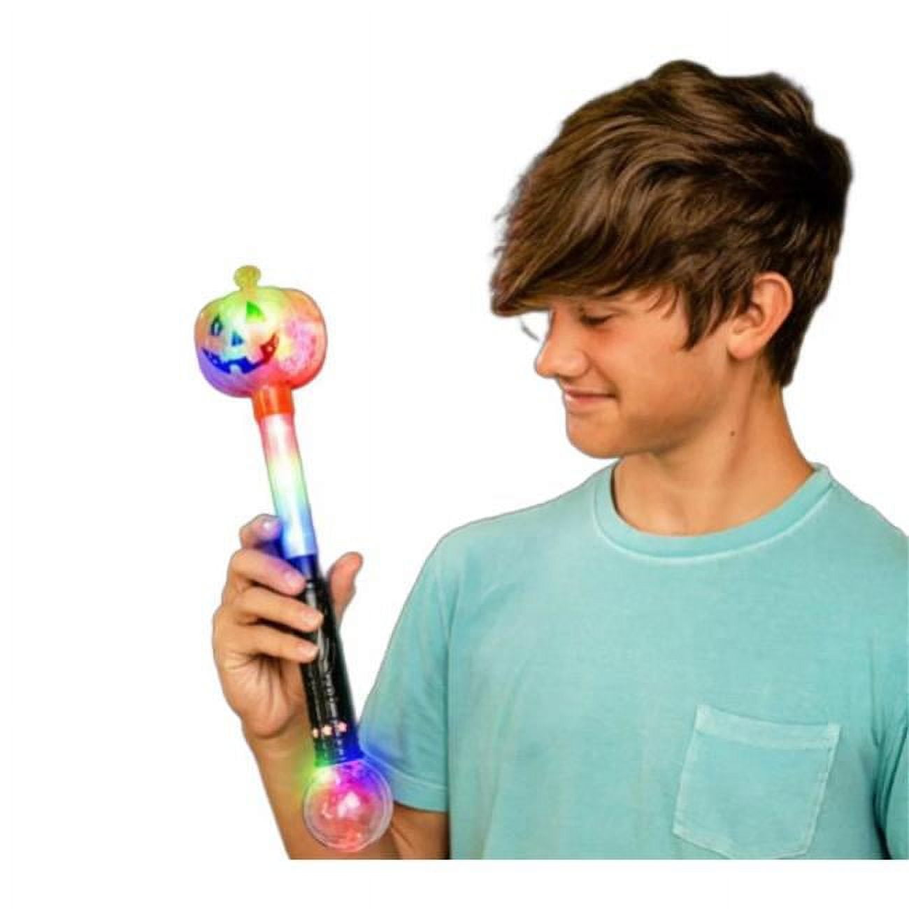 Picture of Blinkee 16FMPSW-MLT 16 in. Flashing Multicolor Pumpkin Scepter Wand
