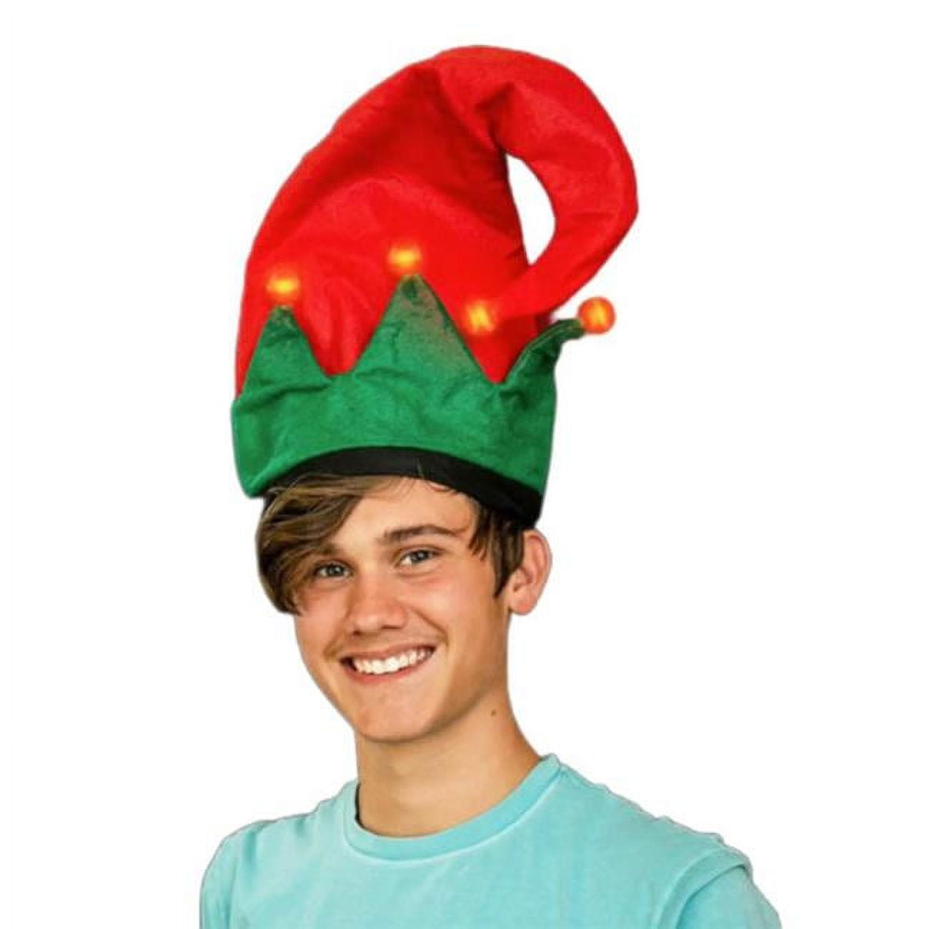 Picture of Blinkee LUCH7RD Light Up Christmas Elf Plush Hat