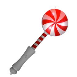 Picture of Blinkee LUPCCLW-RW Light Up Peppermint Candy Cane Lollipop Wand