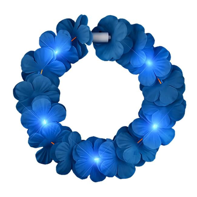 Picture of Blinkee IGTFCH-BL Island Girl Tropical Flower Crown Lei Headband&#44; Blue