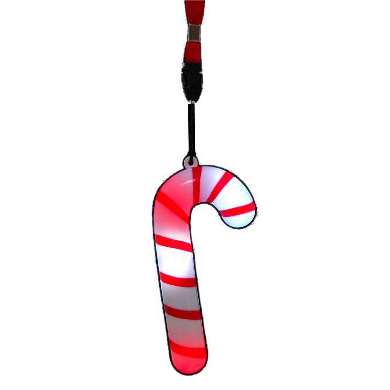 Flashing Candy Cane Necklace