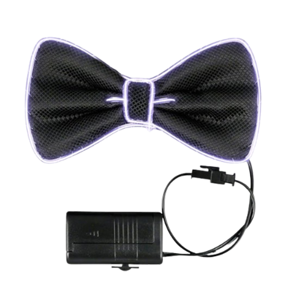Picture of Blinkee EL-Whitebowtie EL Wire White Bow Tie for Night Parties