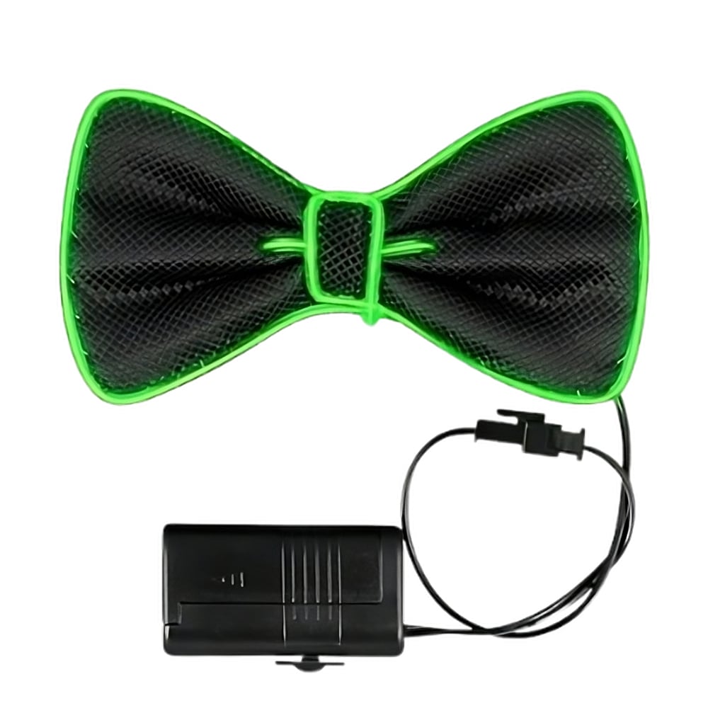 Picture of Blinkee EL-Greenbowtie EL Wire Green Bow Tie for St Patricks Day Night Parties