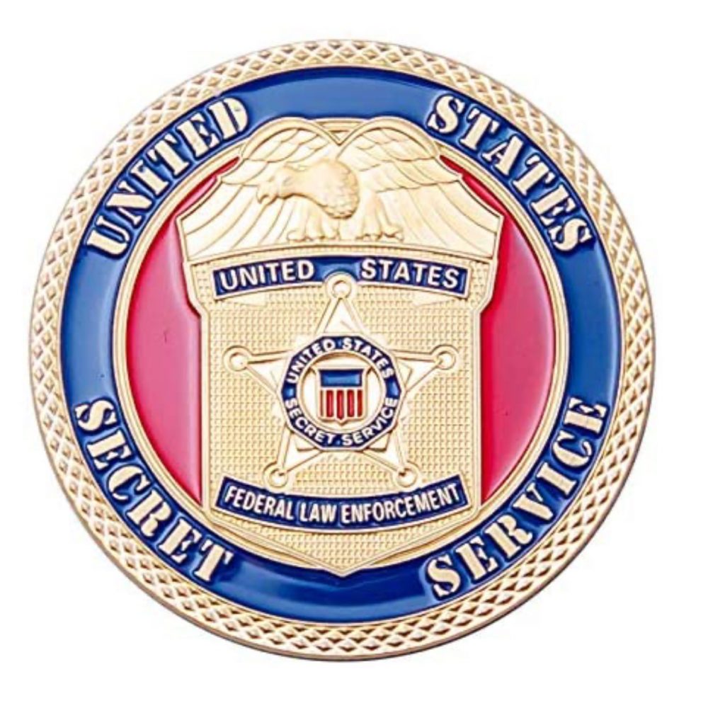 Picture of Blinkee 12USSSGPCC United States Secret Service Gold Plated Commemorative Coin