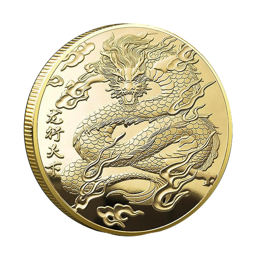 Picture of Blinkee LCDLNYF-GD Lucky Chinese Dragon Lunar   Year Fortune Gold Coin