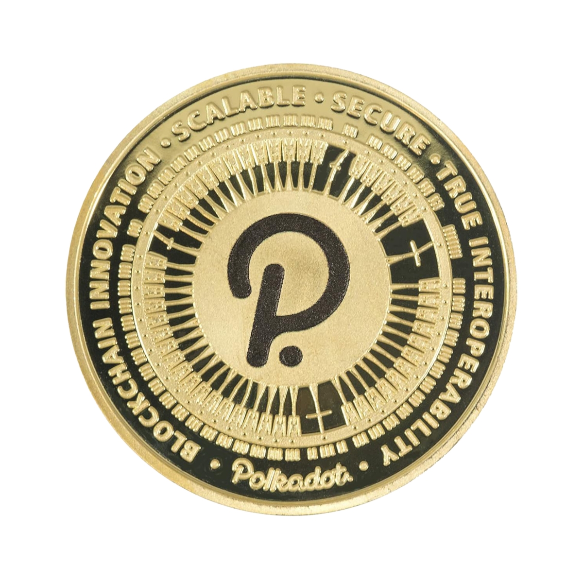 Picture of Blinkee PBCGPC-GD Polkadot Blockchain Crypto Gold Plated Coin
