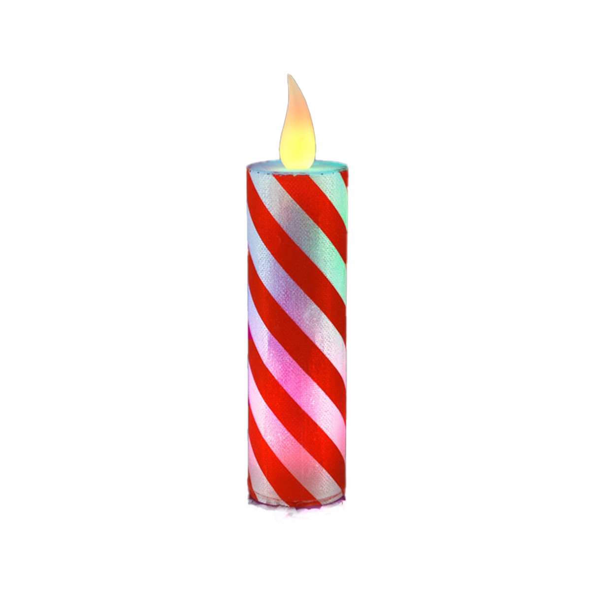 Picture of Blinkee FFCCLUCC-MLT Flameless Flickering Candy Cane Light-Up Christmas Candle