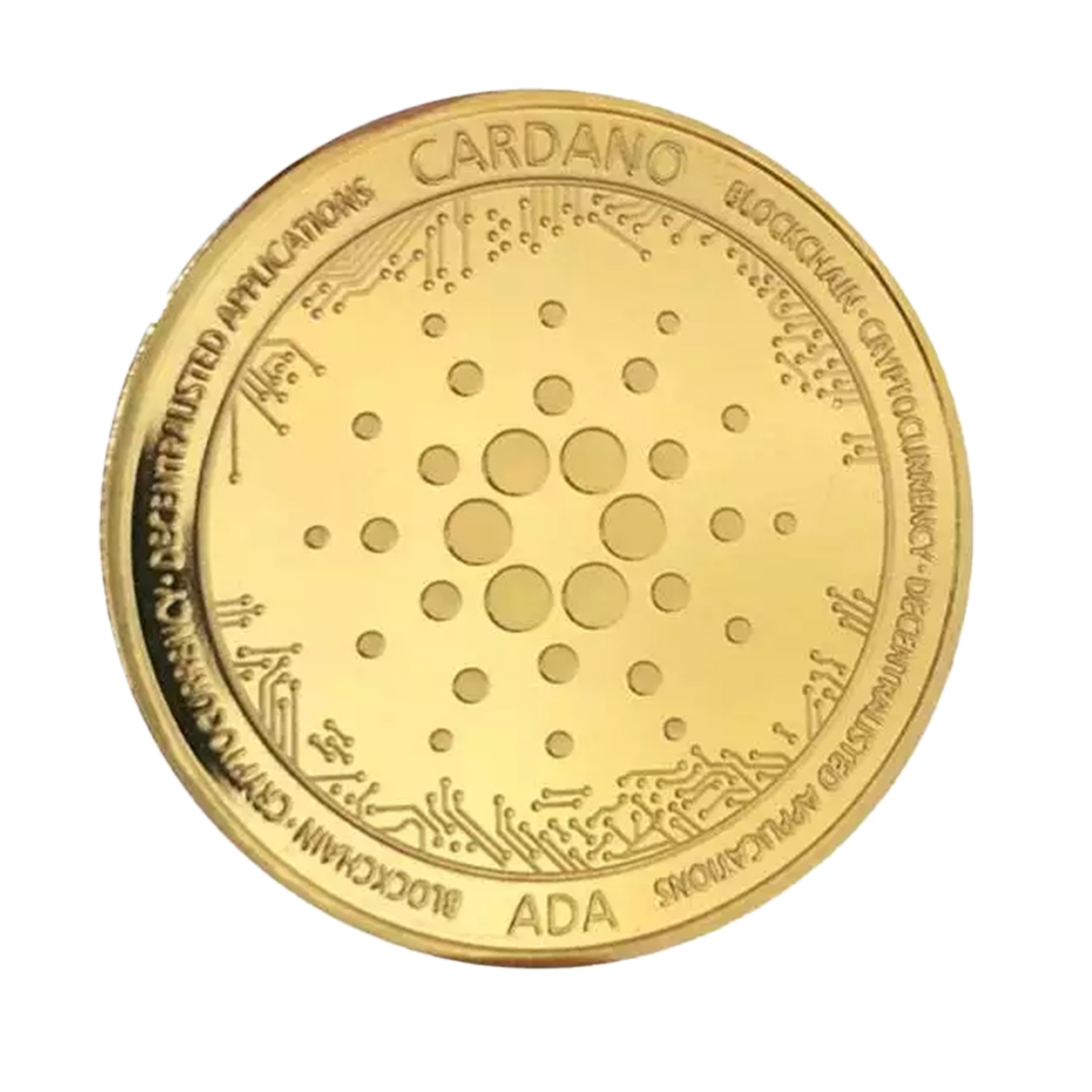 CBCCGPC-GD Cardano ADA Technology Blockchain Crypto Gold Plated Coin