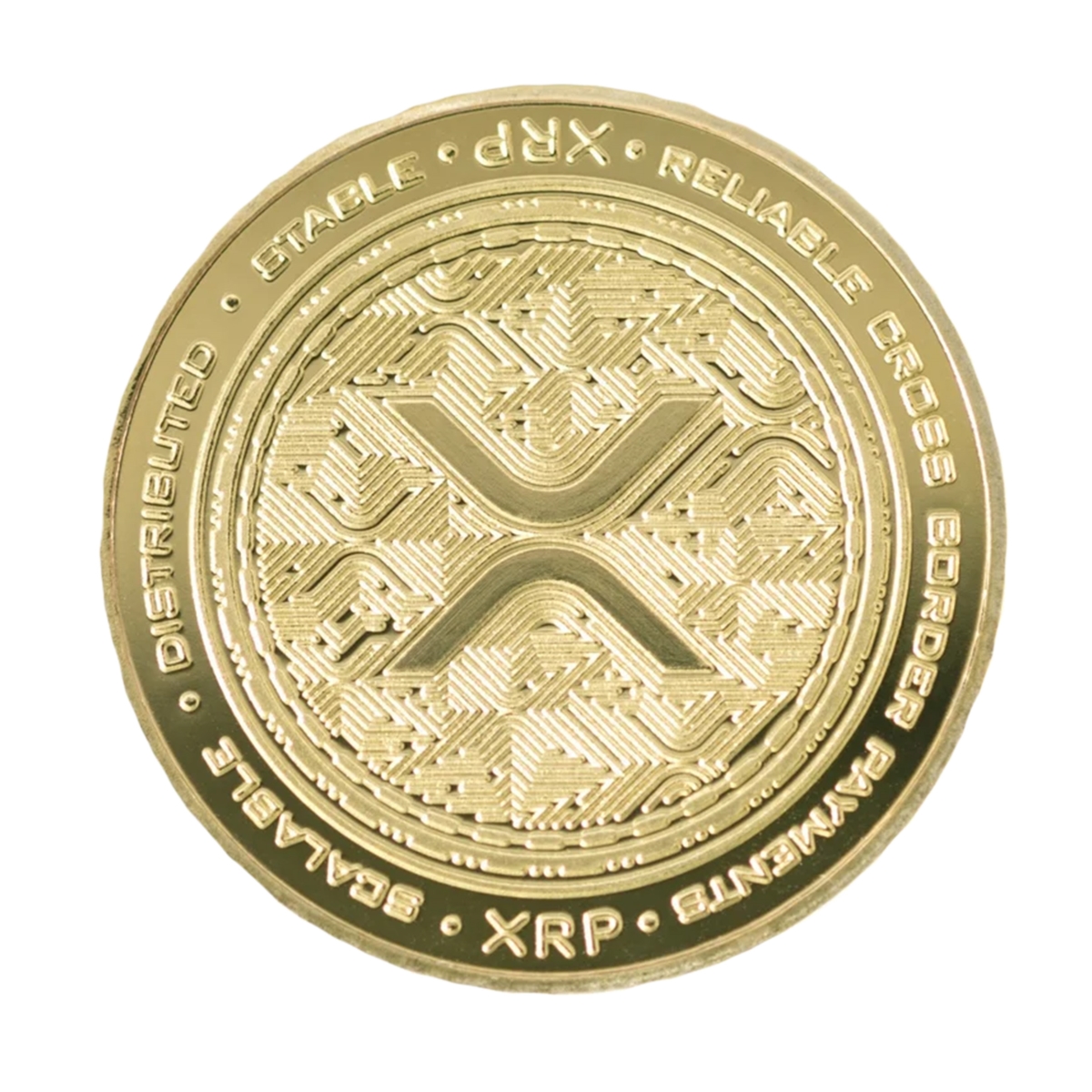 Picture of Blinkee ZRCGPCK-GD XRP Ripple Blockchain Crypto Gold Plated Coin