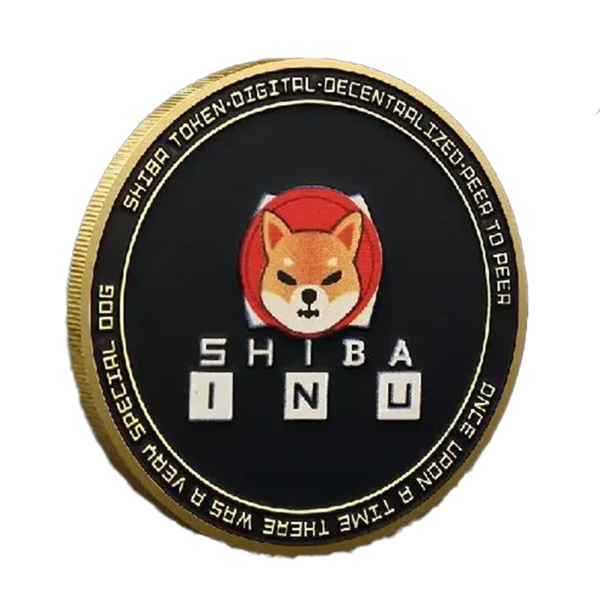 Picture of Blinkee SIDCGC-GD Shiba INU Dodgecoin Crypto Gold Plated Coin
