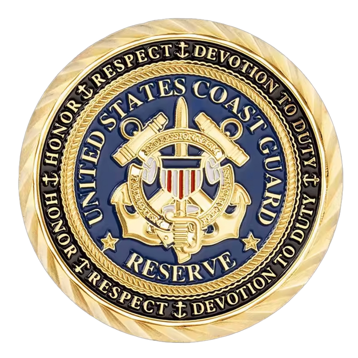 SPUCCPC-GD Semper Paratus US Coast Guard Commemorative Gold Plated Coin