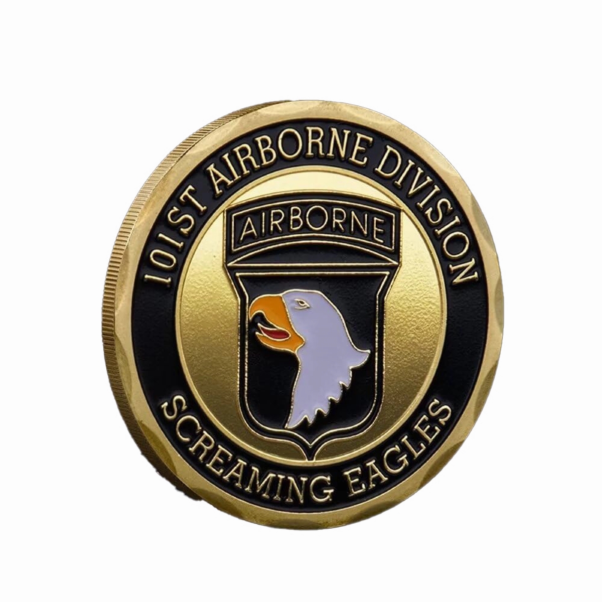 Picture of Blinkee ADSEMCC-GD 101st Airborne Division Screaming Eagles US Military Commemorative Gold Coin
