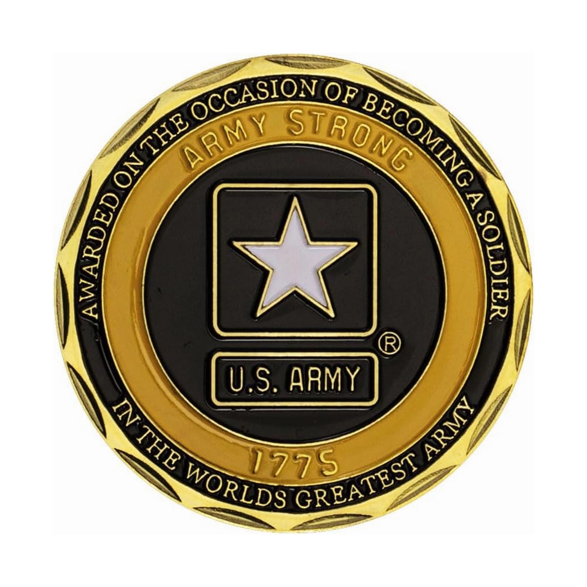 Picture of Blinkee USAMACPC-GD US Army Military Honor Medal Commemorative Gold Plated Coin
