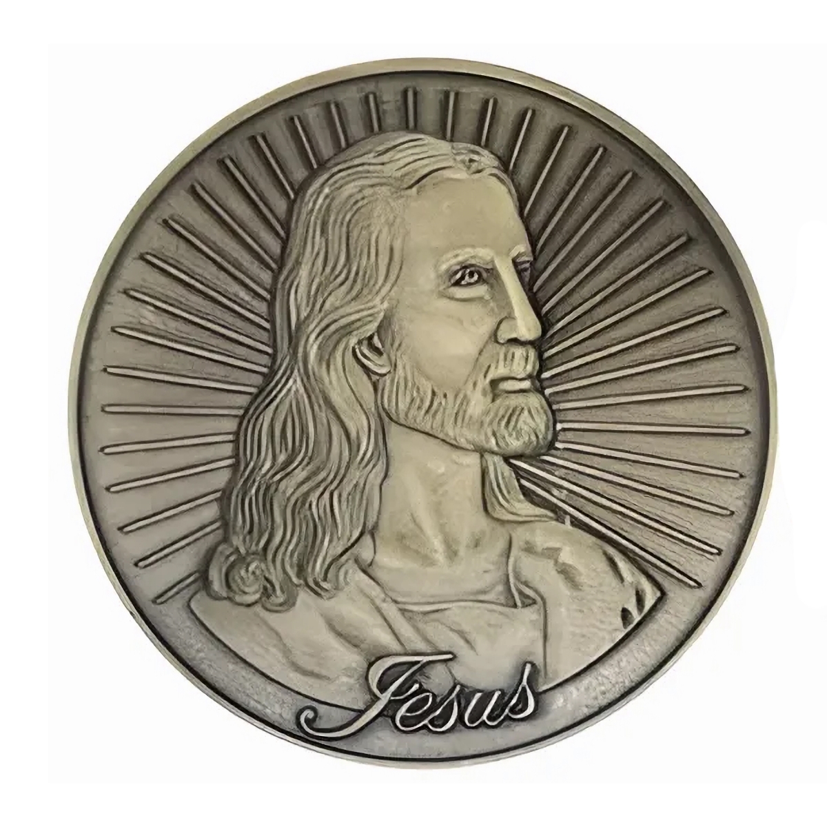 Picture of Blinkee JGLCCC-BRN Jesus God is Love Commemorative Christian Bronze Coin