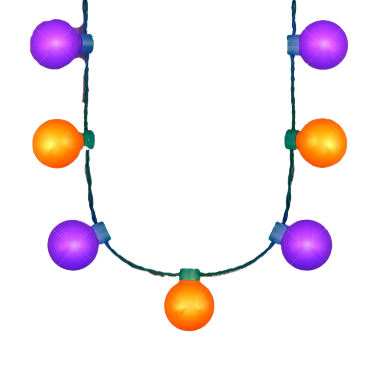 Picture of Blinkee LLGMGLN-ORPR Large Light Party Globes Halloween Parade Necklace