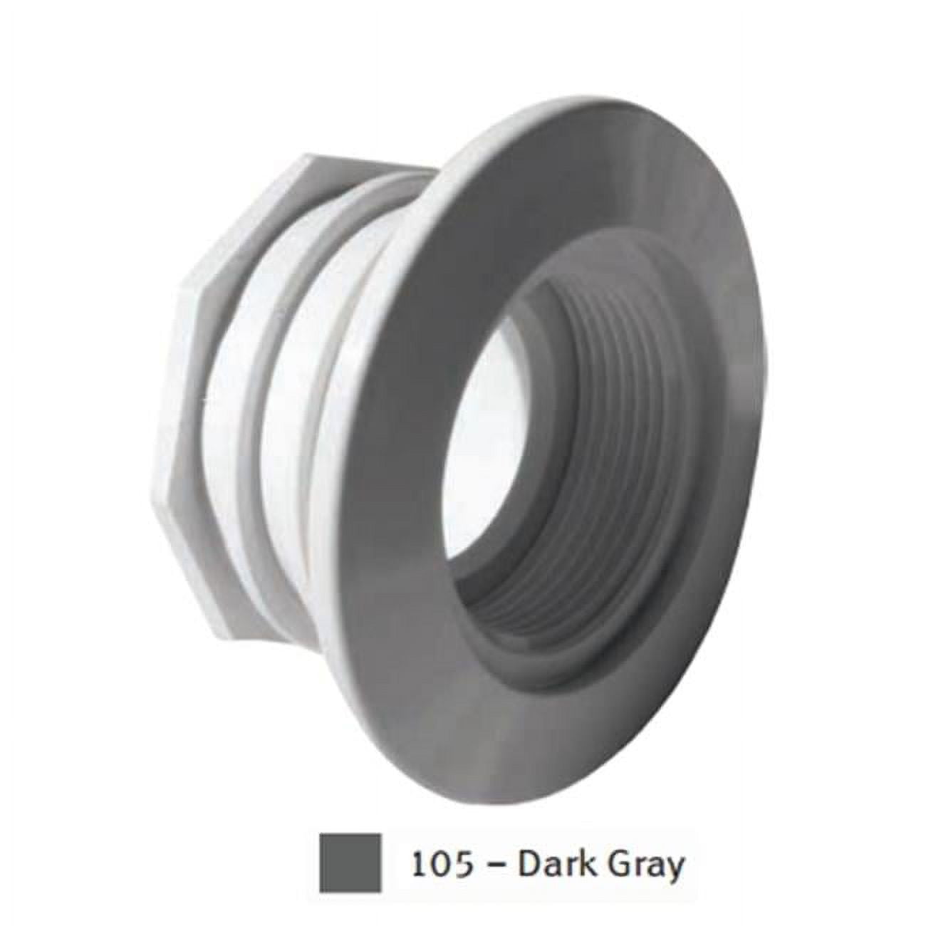 Aqua Star ES1022WB05 Large Wall Fitting with Water Stop, Dark Gray
