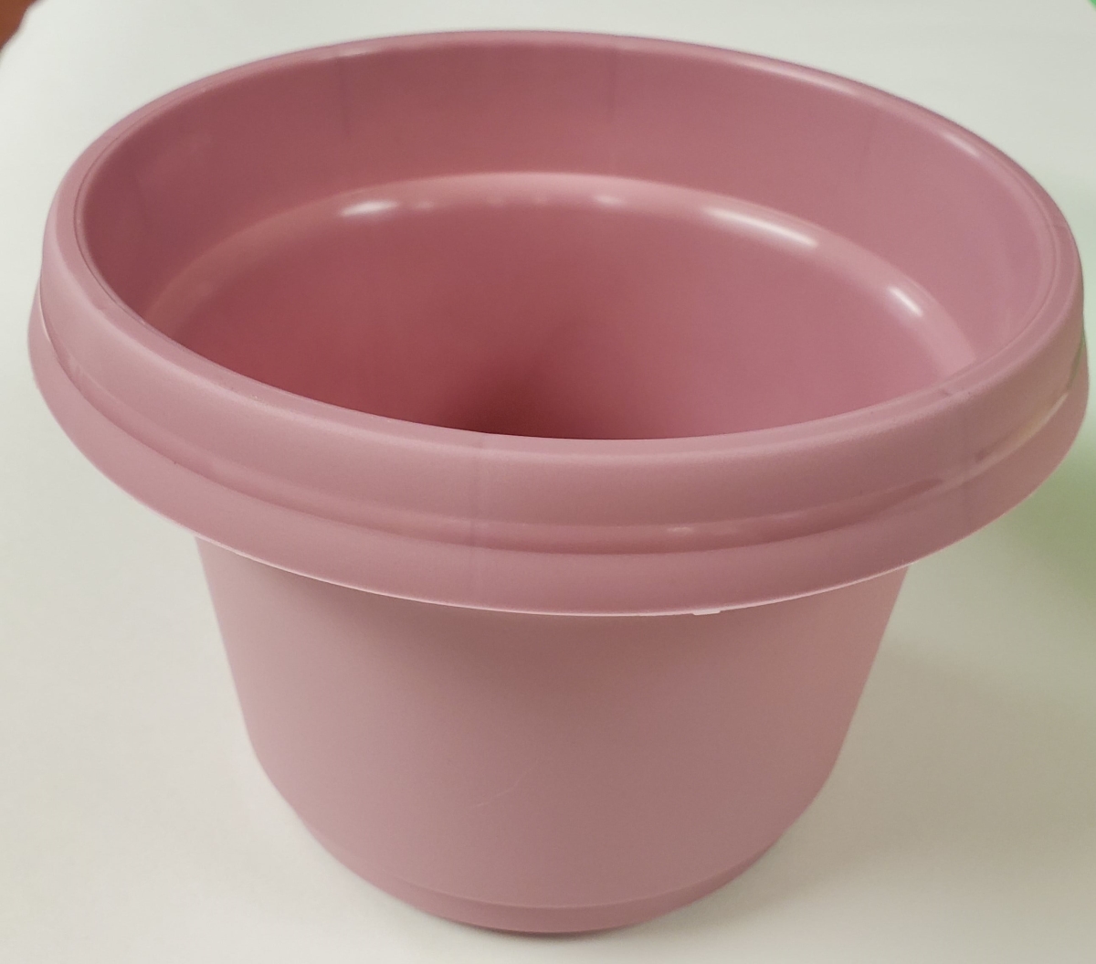 SAPPP 5pack 7 in. Flower Pot with Saucer Colored, Pastel Purple - Polypropylene - Pack of 5