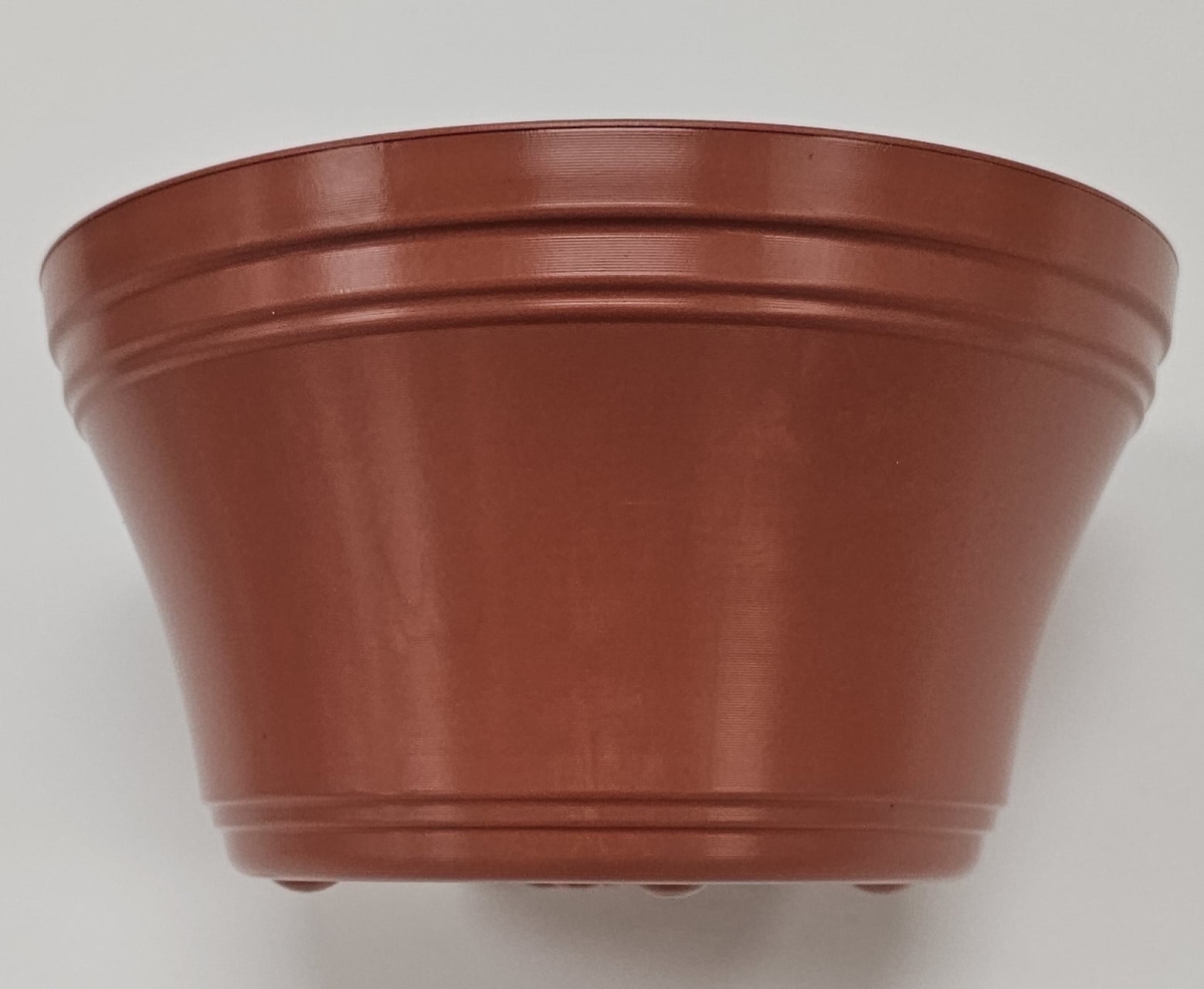 BAPTC 7.5 in. Single Flower Pot & Saucer Colored, Terra Cotta - Polypropylene