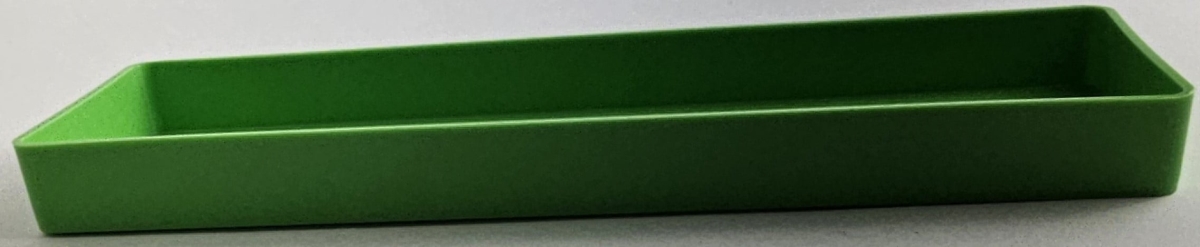 ASRHG5 3.25 x 11.5 in. Indoor & Outdoor Rectangular Plant Saucer Colored, Hunter Green - Polypropylene - Pack of 5