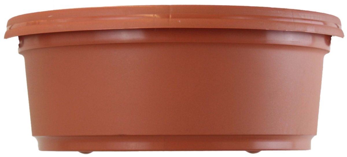 MRAPTC1 13 x 5 in. Single Round Colored Pot with Saucer, Terra Cotta - Polypropylene