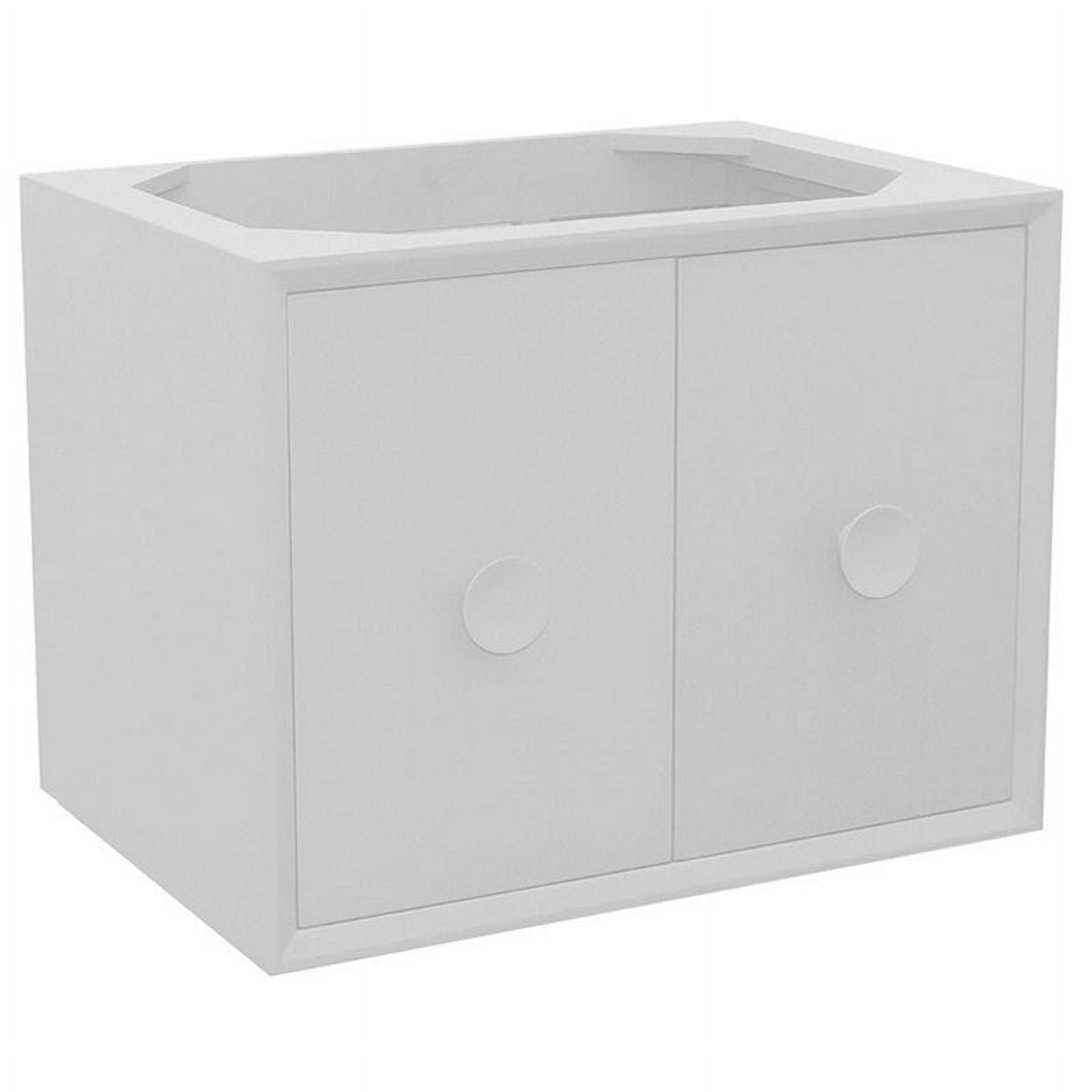 30 x 21.5 x 23 in. Single Wall Mount Vanity, White